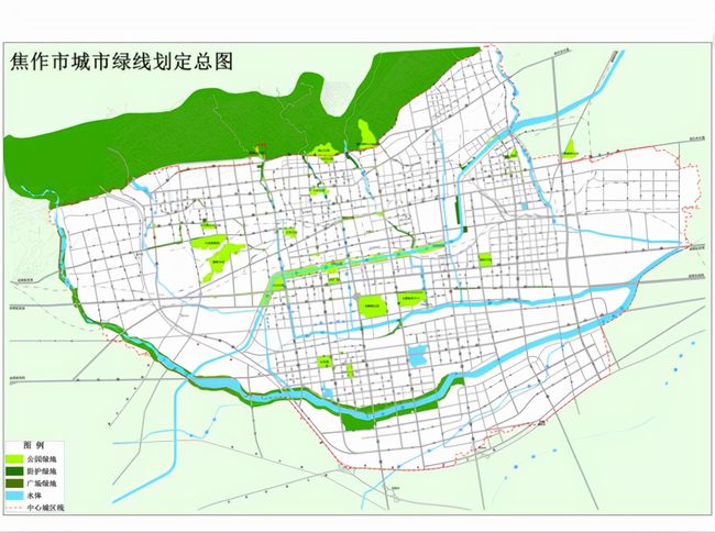 焦作市城区最新规划蓝图