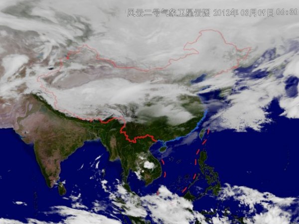 中央气象卫星云图揭示，科技力量背后的天气现象探索